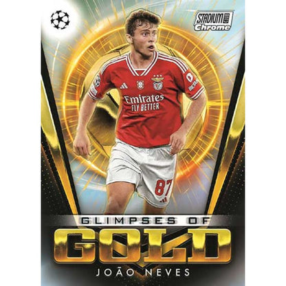 2023/24 Topps Stadium Club Chrome UEFA Club Competitions Soccer Hobby Box