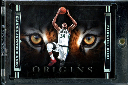 2022/23 Panini Origins Giannis Antetokounmpo Tiger Eyes SSP Bucks