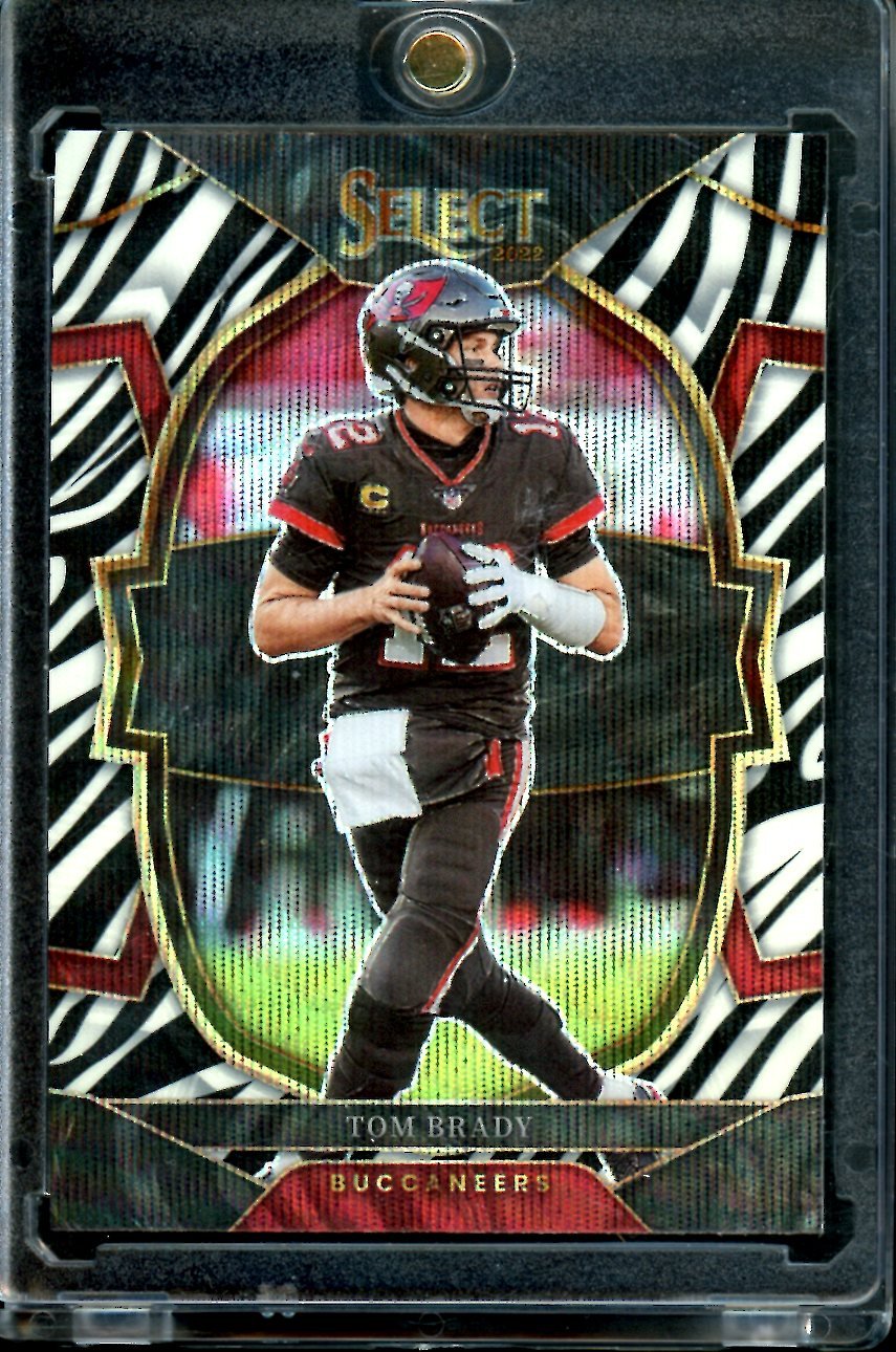 2022 Panini Select Tom Brady Zebra SSP Buccaneers