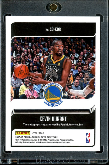 2018/19 Panini Optic Kevin Durant Signature Series Auto Pink /25 Warriors