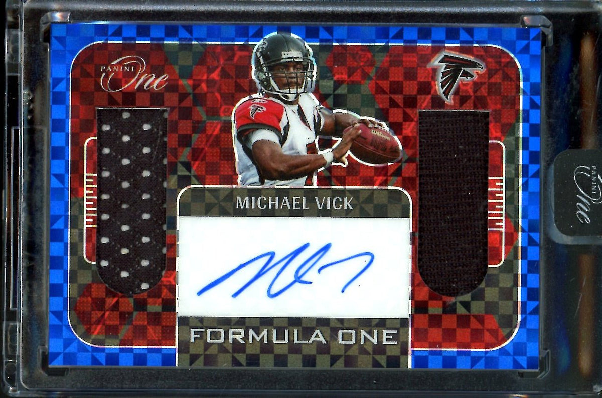2022 Panini One Michael Vick Formula One Patch Auto /35 Falcons