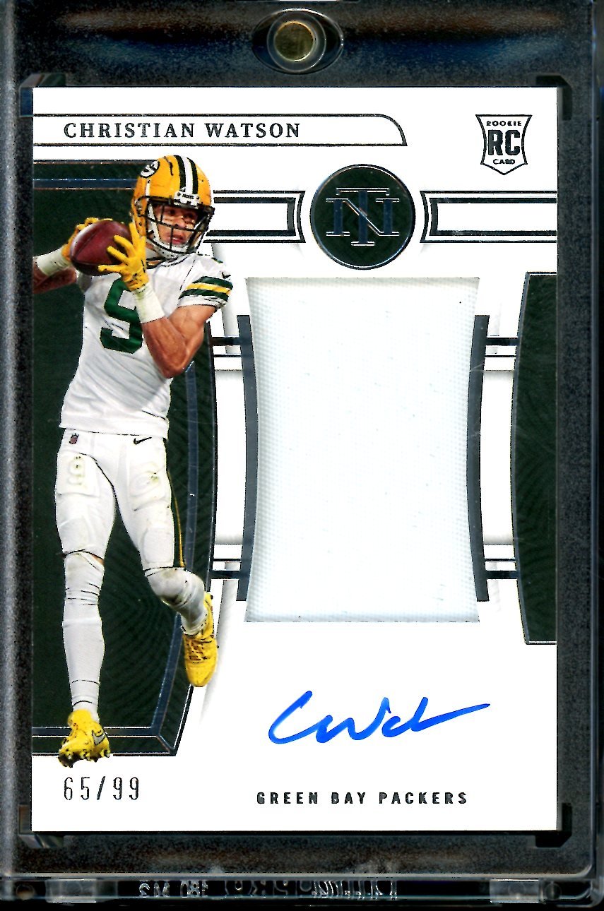 2022 Panini National Treasures Christian Watson Rookie "True" RPA /99 Packers