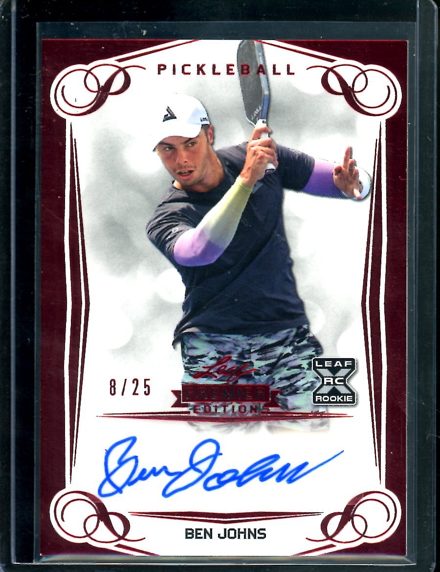 2023 Leaf Premier Edition Ben Johns Rookie XRC Auto Red /25