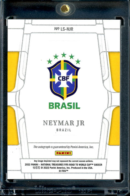 2022 Panini National Treasures Neymar Jr. Legendary Signatures Auto Red /10 Brazil