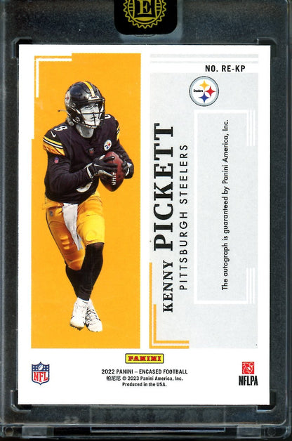2022 Panini Encased Kenny Pickett Rookie Endorsements Auto /99 Steelers
