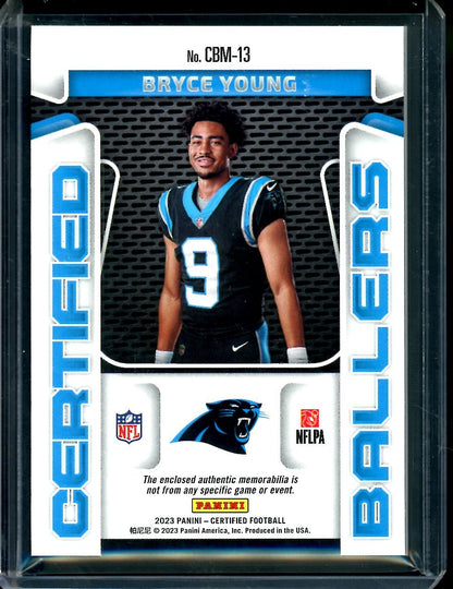 2023 Panini Certified Bryce Young Rookie Laundry Tag Patch Green /5 Panthers
