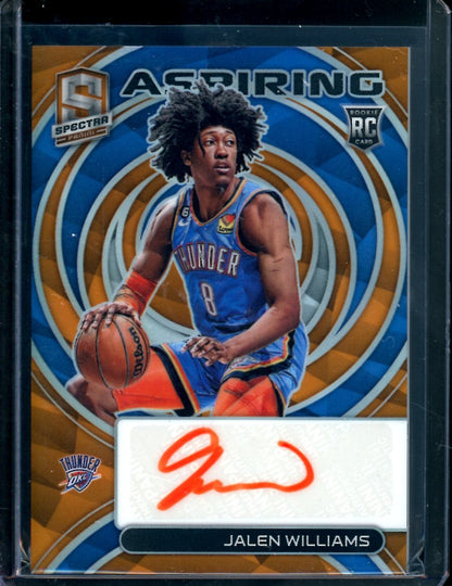2022/23 Panini Spectra Jalen Williams Rookie Aspiring Auto /15 Thunder