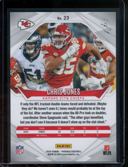 2024 Panini Phoenix Chris Jones Black Pandora 1/1 Chiefs
