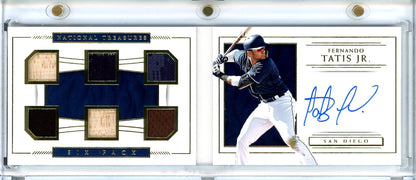 2019 Panini National Treasures Fernando Tatis Jr. RC Six Pack Booklet /99 Padres