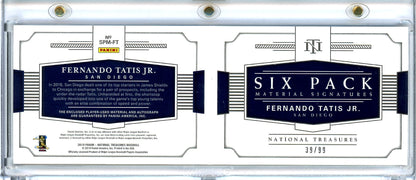 2019 Panini National Treasures Fernando Tatis Jr. RC Six Pack Booklet /99 Padres